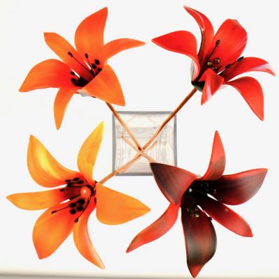 Fused Glass Lilies