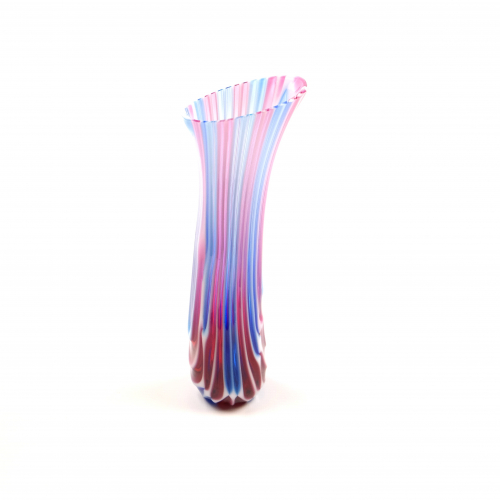Pink and blue decorative vase
