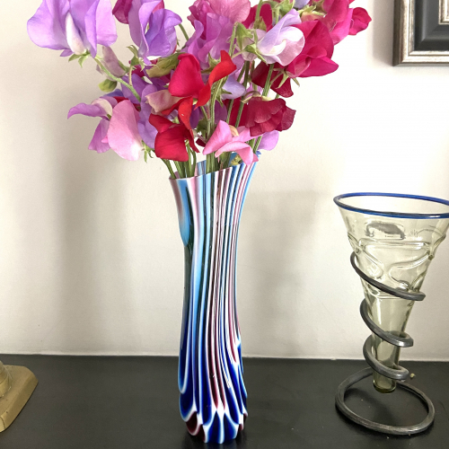 sweetpeas in a vase